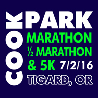 2016 Cook Park Marathon, Half Marathon, 5K Logo