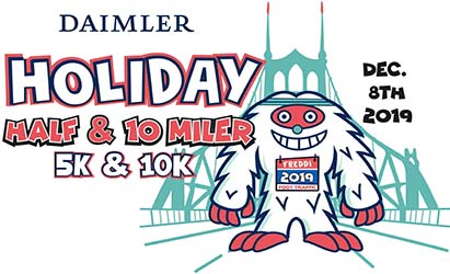 2019 Holiday Half, 10 Miler, 10K, and 5K Logo