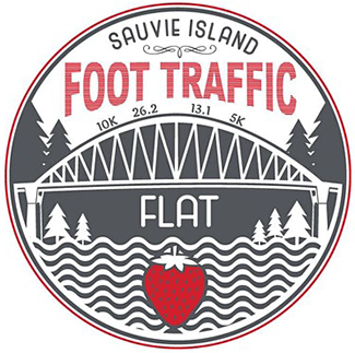 2020 Virtual Foot Traffic Flat Half Marathon 10K 5K Logo