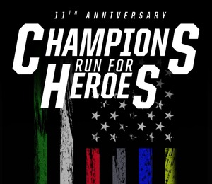 2026 Champions Run For Heroes Logo