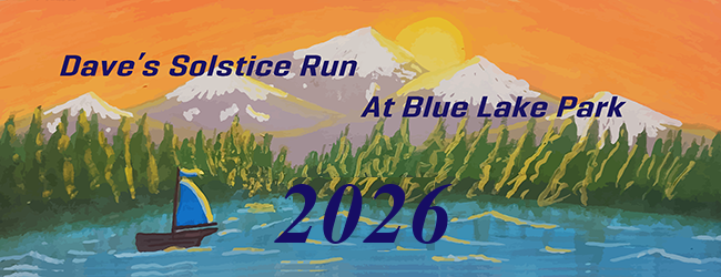 2026 Dave's Solstice Run at Blue Lake Logo